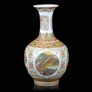 景德镇陶瓷器 清明上河图古典花瓶 现代时尚家居装饰品工艺品摆件